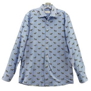 ETON Gingham Motif Dress Shirt